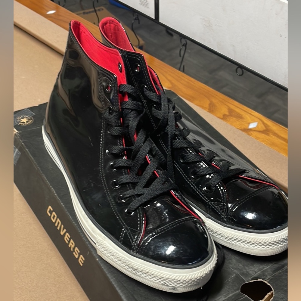 Men’s Patent Leather High Top Converse